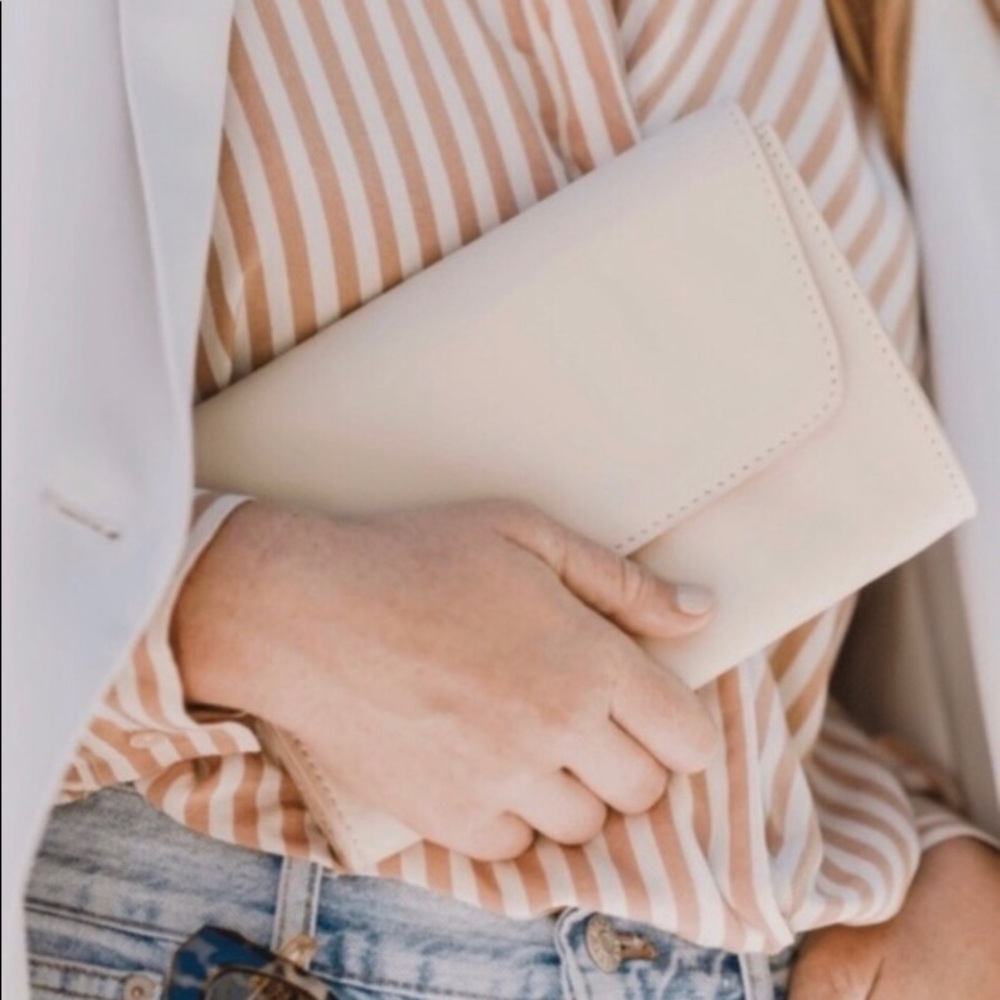 October Jaipur Vegan Faux Leather Envelope Clutch